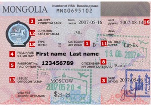 Mongolian VISA