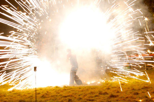 Explosive Poi Pyrotechnics