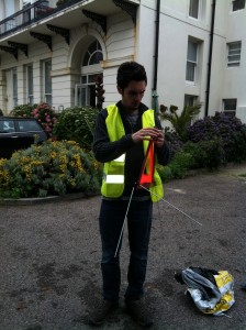 DAN MODELLING THE LATEST STREET WEAR AND TRIANGLE ACCESSORIES